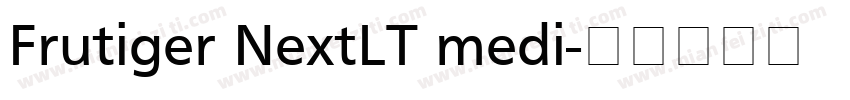 Frutiger NextLT medi字体转换